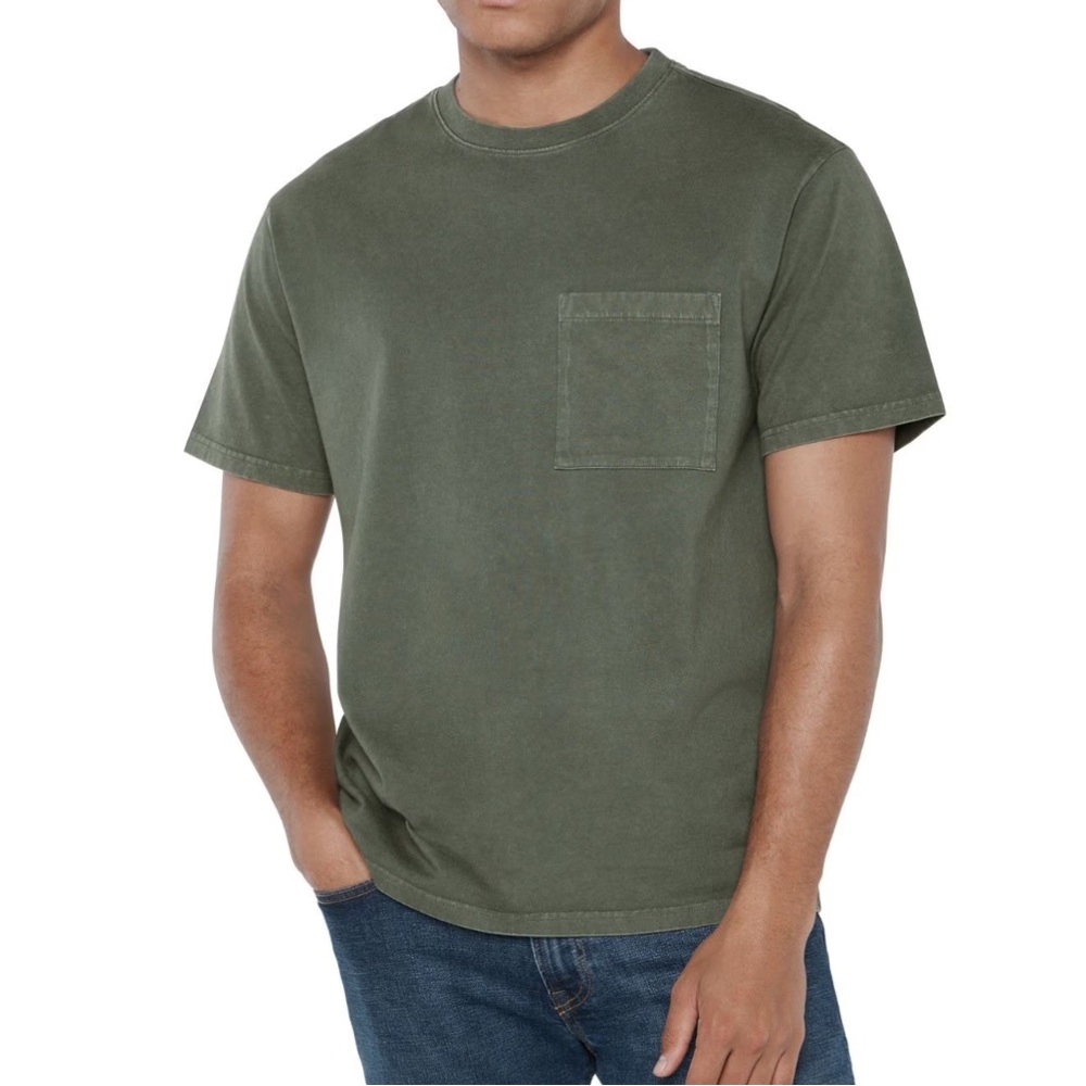 GAP Men's Short Sleeve Green Tee with Pocket